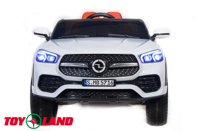 Электромобиль джип Mercedes Benz GLE купе, белый  